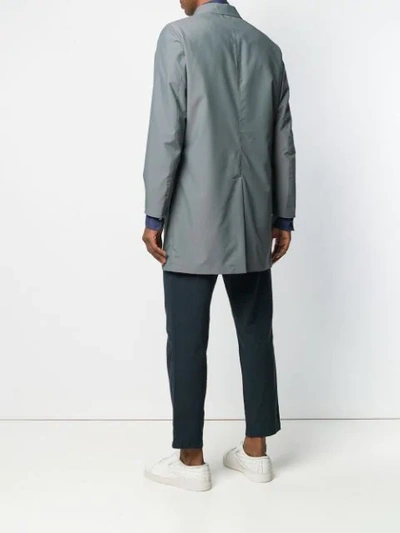 Shop Kired Single-breasted Coat In Grey