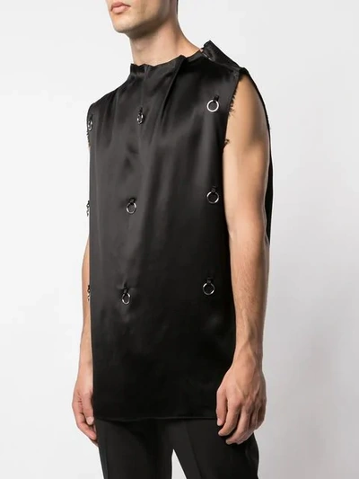 Shop Raf Simons Hoop Tank Top - Black