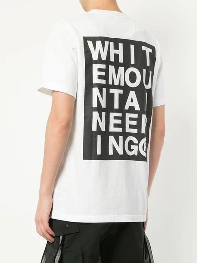 Shop White Mountaineering Logo Print T-shirt In White