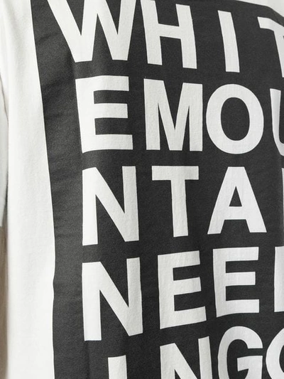 Shop White Mountaineering Logo Print T-shirt In White