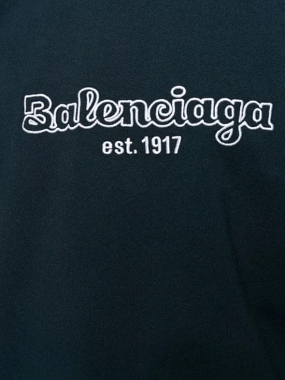 Shop Balenciaga Short-sleeved Oversized T-shirt In Blue