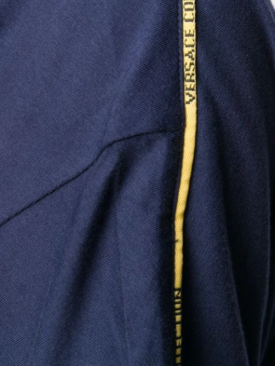 Shop Versace Contrast Trim T In V1380 Bluette