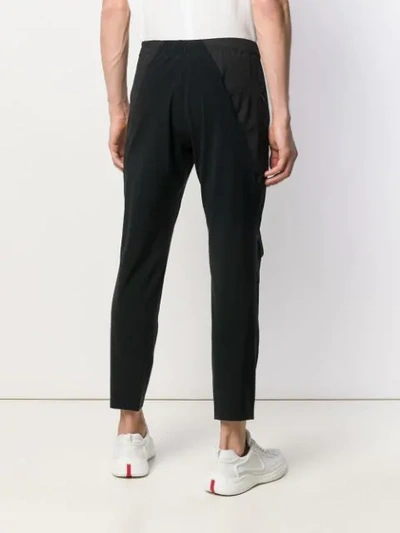 Shop Arc'teryx Veilance Elasticated Waistband Trousers - Black