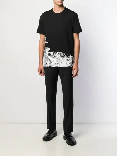 Shop Valentino X Undercover Time Traveller Print T-shirt In Black
