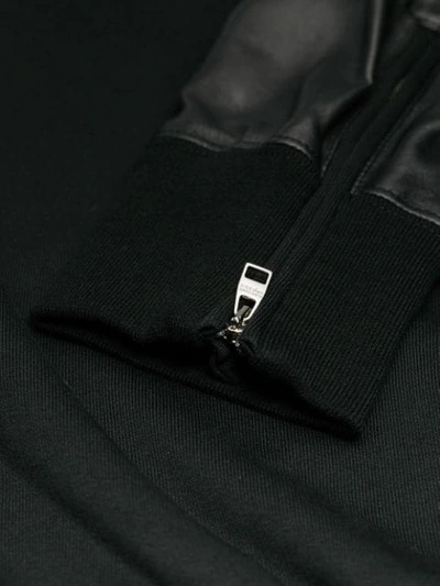 Shop Alexander Mcqueen Contrasting Panel Sweatshirt In Black