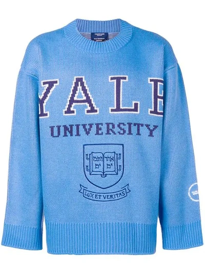 Shop Calvin Klein 205w39nyc Yale University Sweater In Blue