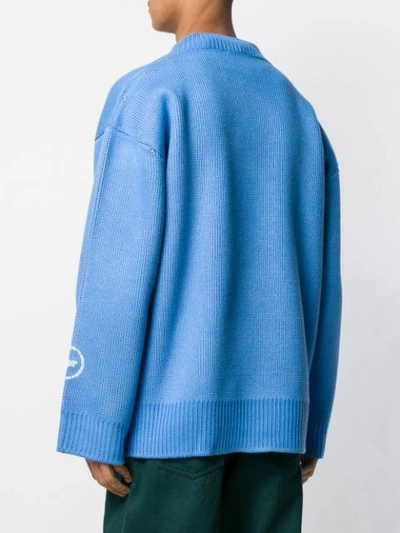Shop Calvin Klein 205w39nyc Yale University Sweater In Blue