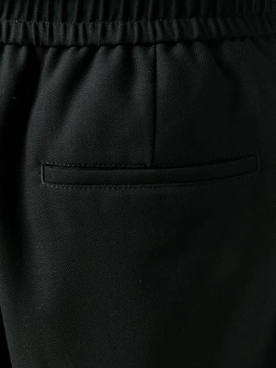 Shop Ami Alexandre Mattiussi Elasticised Waist Bermuda Shorts In Black