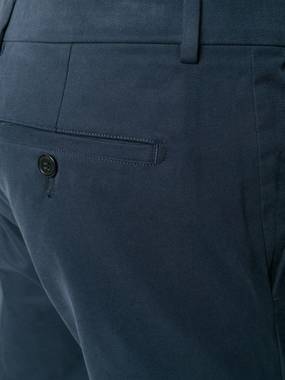 Shop Ami Alexandre Mattiussi Cropped Fit Trousers In Blue