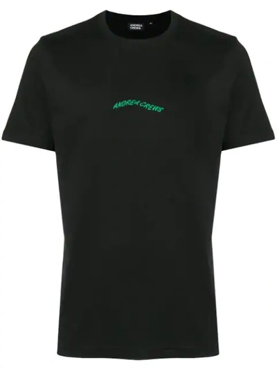 Shop Andrea Crews Code T-shirt In Black