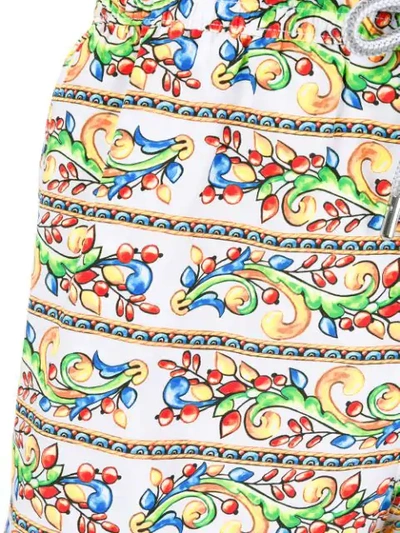 Shop Capricode Tile-print Swim Shorts In Multicolour