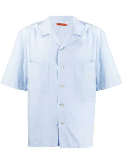 Shop Barena Venezia Barena Short-sleeve Fitted Shirt - Blue