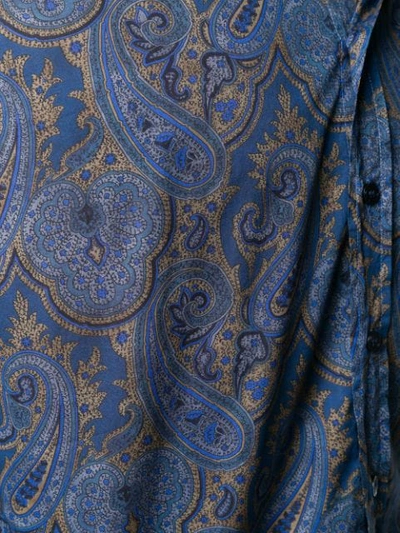 Shop Etro Paisley Print Shirt In Blue