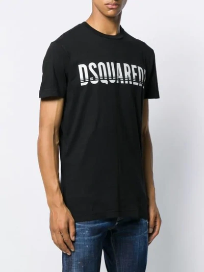 Shop Dsquared2 Logo Print T-shirt In Black