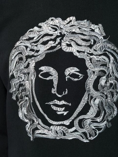 Shop Versace Medusa Sweatshirt In Black