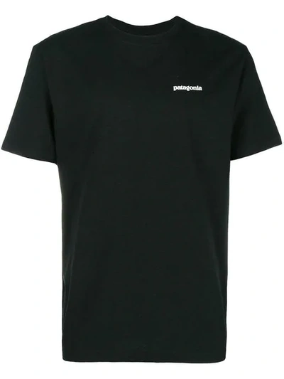 Shop Patagonia T-shirt Mit Logo-print - Schwarz In Black