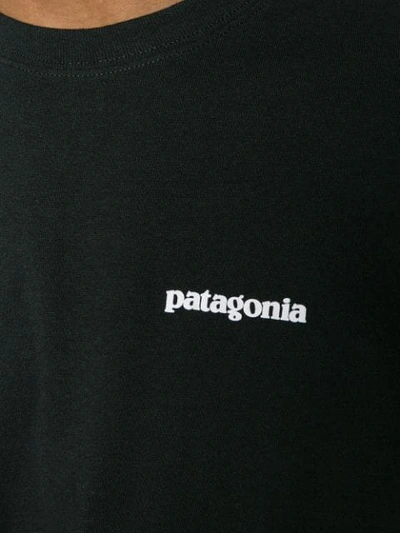 Shop Patagonia T-shirt Mit Logo-print - Schwarz In Black