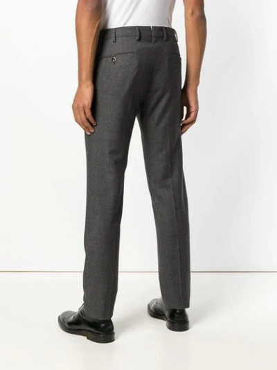 Shop Pt01 Creased Straight Let Trousers In Grey