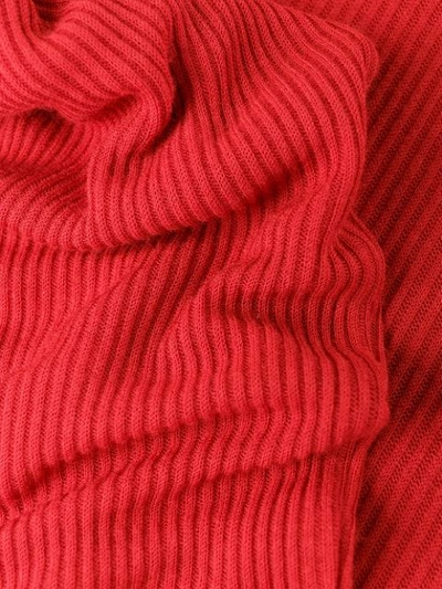Shop Rick Owens Ribbed T-shirt In Red