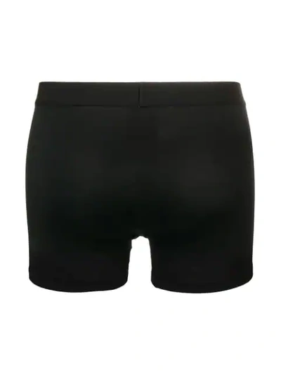 Shop Balenciaga Logo Waistband Boxers In Black