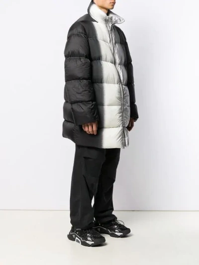 Shop Rick Owens Spray Effect Padded Jacket In Black