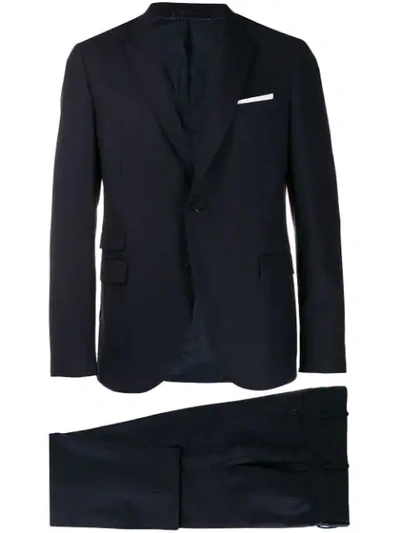 NEIL BARRETT CLASSIC TWO-PIECE SUIT - 蓝色