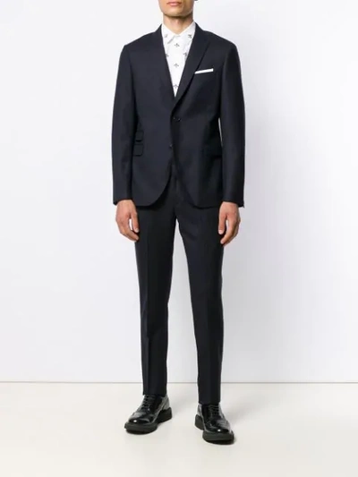 Shop Neil Barrett Two-piece Suit In Blue