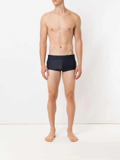 Shop Track & Field Panelled Swimming Trunks In Blue