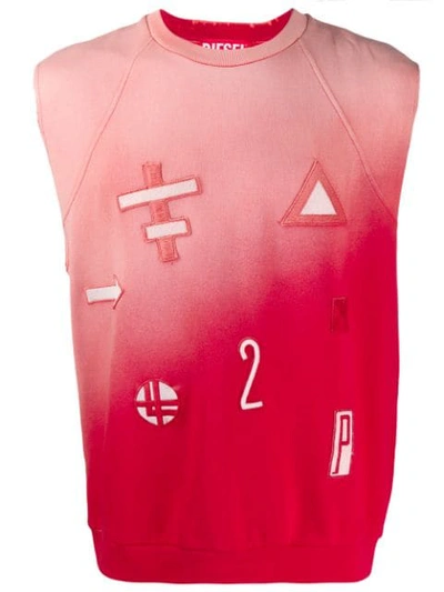 Shop Diesel Red Tag Gr02 Tank Top - Pink