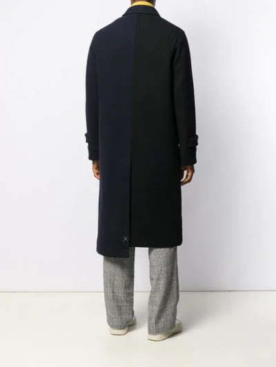 Shop Loewe Single-breasted Coat In Blue