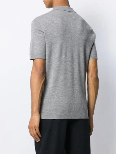 Shop Neil Barrett Short Sleeved Jumper In Grey