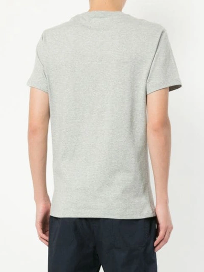 Shop Kent & Curwen Rose Print T-shirt In Grey