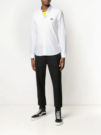 Shop Kenzo Button-down-hemd Mit Auge In White
