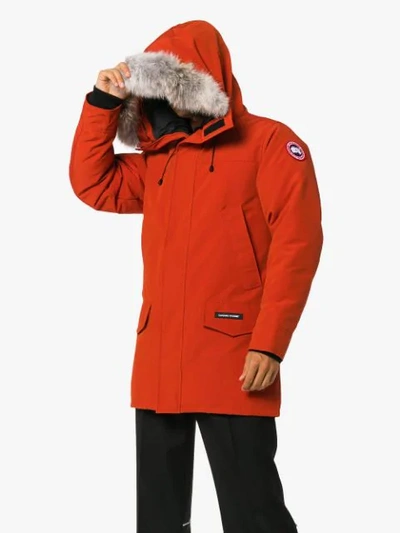 Shop Canada Goose Langford Hooded Parka In Red