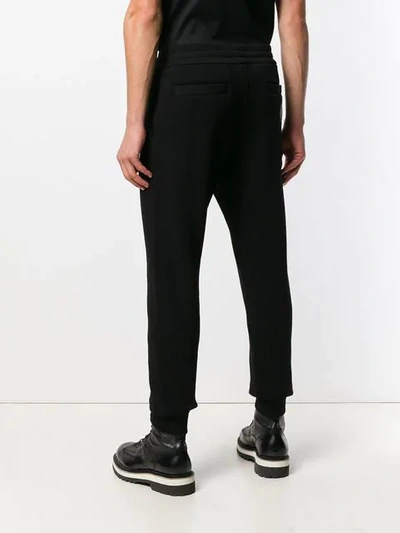 Shop Versace Basic Tapered Joggers In Black