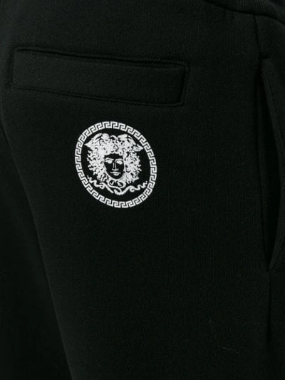 Shop Versace Basic Tapered Joggers In Black