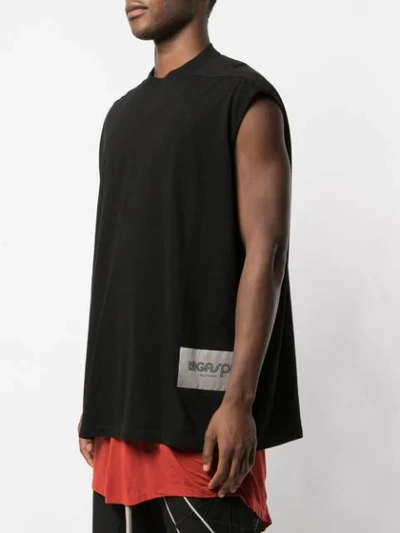 Shop Rick Owens Oversized Sleeveless T In Black