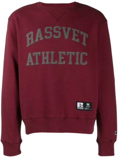 Shop Rassvet Printed Sweatshirt In Red