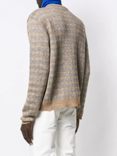 Shop Raf Simons Camel Knit Sweater In Neutrals
