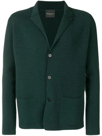 Shop Roberto Collina Rib Knit Blazer - Green