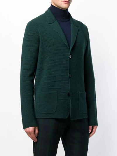 Shop Roberto Collina Rib Knit Blazer - Green