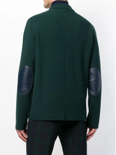 Shop Roberto Collina Rib Knit Blazer - Green