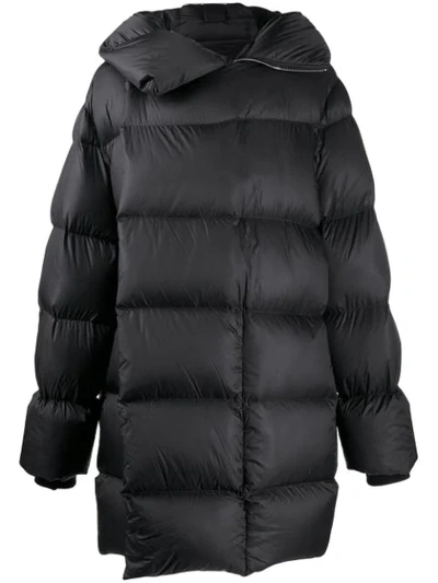 Shop Rick Owens Oversized Goose Down Coat In Black