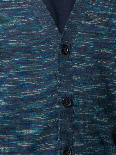 Shop Missoni V-neck Cardigan In Blue
