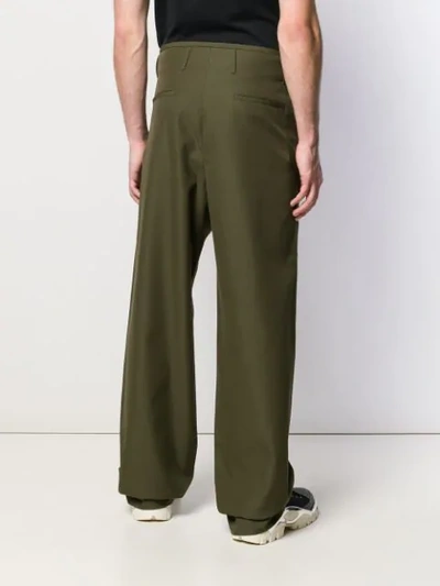 Shop Oamc Wide-leg Trousers In Green