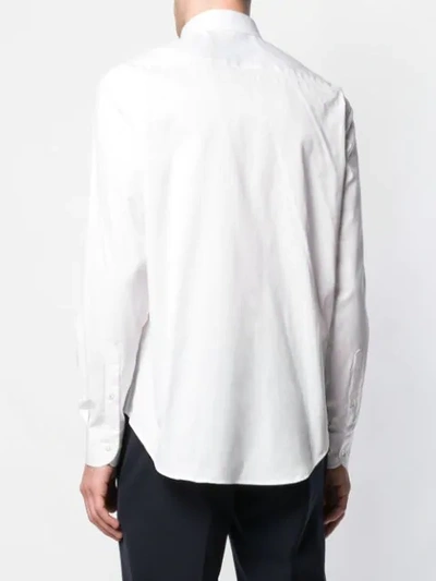 Shop Emporio Armani Button Down Shirt In White