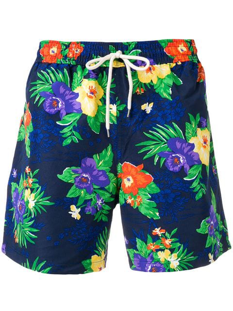 ralph lauren floral swim shorts