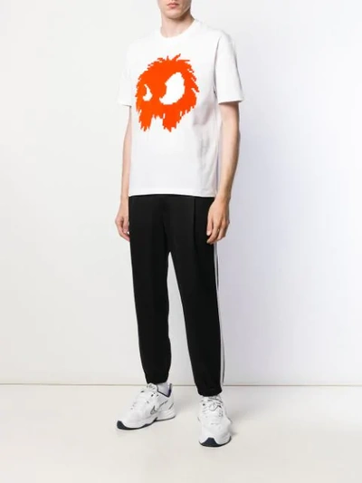 Shop Mcq By Alexander Mcqueen Mcq Alexander Mcqueen Monster Print T-shirt - White