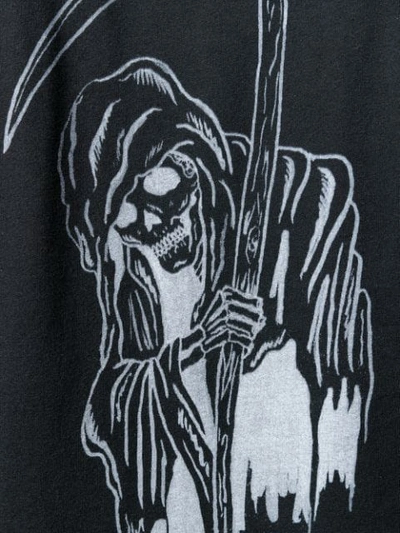 Shop Sss World Corp Reaper Print T-shirt - Black