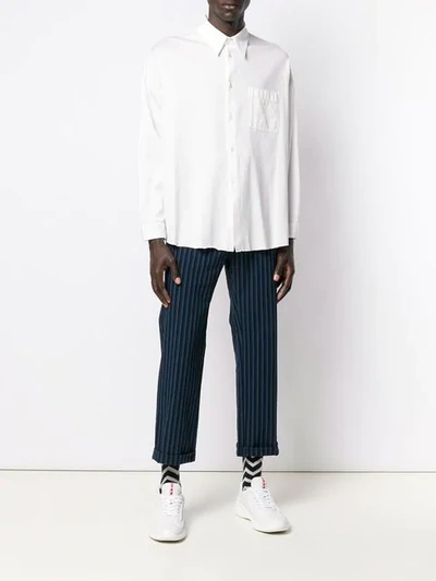 Shop Marni Boxy Fit Shirt In White